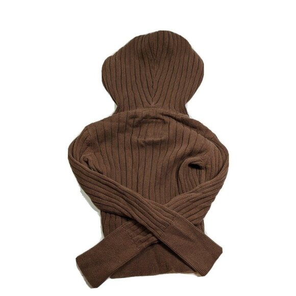 Gap Children's Brown Hooded Sweater Small 6-7 41d - Picture 3 of 6